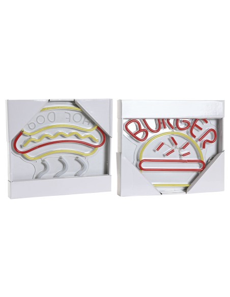 Décoration lumineuse Home ESPRIT Acrylique Urbaine 30 X 1,5 X 28 CM (2 Unités)