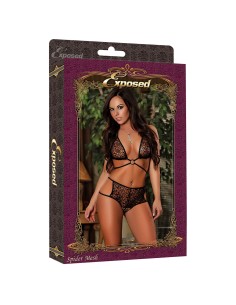 Ensemble de Lingerie Exposed Noir (S/M) 2