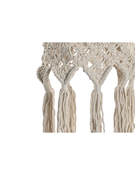 Écran de lampe Home ESPRIT Macramé Urbaine 30 x 30 x 30 cm