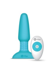 Plug anal avec télécommande B-Vibe RIMMING PLUG 2 Bleu