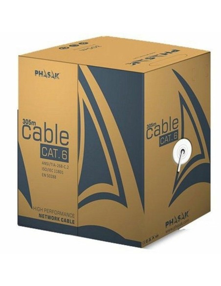 Câble Réseau Rigide UTP 6ème Catégorie Phasak PHR 6302