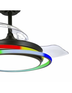 Ventilateur de Plafond CristalRecord ANTILA MINI RGB BK RETRAC Noir 2