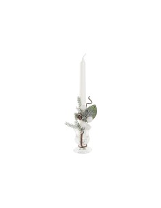Chandelles DKD Home Decor Blanc Noël 21 x 10 x 5 cm 2 x 2 x 20 cm (4 Pièces) 2