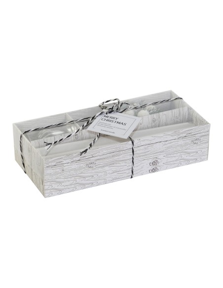 Chandelles DKD Home Decor Blanc Noël 21 x 10 x 5 cm 2 x 2 x 20 cm (4 Pièces)