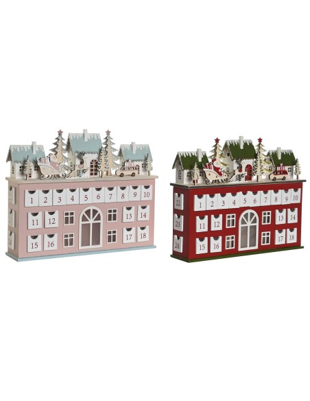 Calendrier de l’Avent DKD Home Decor Bois 37,5 x 8,5 x 31 cm (2 Unités)