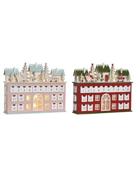 Calendrier de l’Avent DKD Home Decor Bois 37,5 x 8,5 x 31 cm (2 Unités)