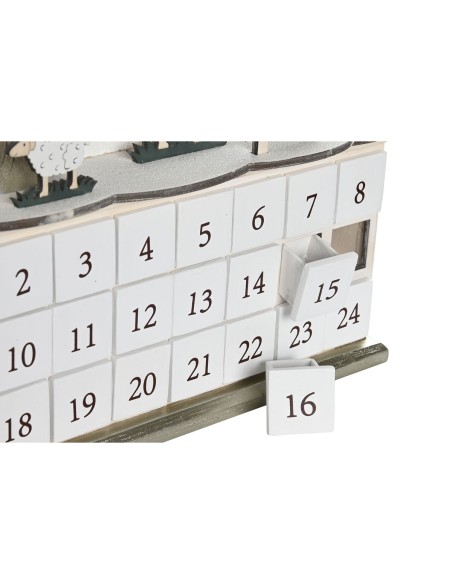 Calendrier de l’Avent DKD Home Decor Bois 34 x 8,5 x 36,5 cm (2 Unités)