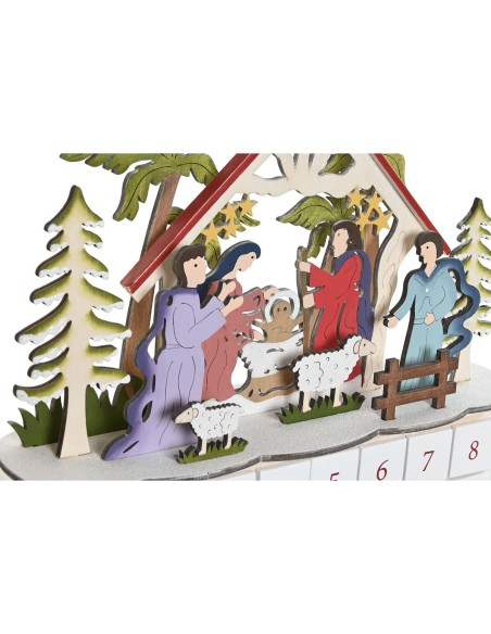 Calendrier de l’Avent DKD Home Decor Bois 34 x 8,5 x 36,5 cm (2 Unités)