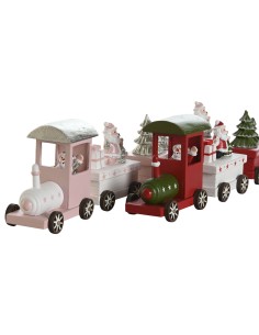 Décorations de Noël DKD Home Decor Rouge Vert 35,5 x 5 x 8,8 cm (2 Unités)