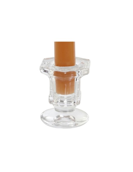 Chandelles DKD Home Decor Gris Orange Noël 2 x 2 x 20 cm (4 Pièces) (2 Unités)