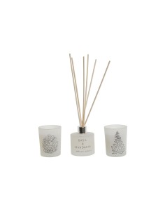Chandelles DKD Home Decor Blanc Noël 5 x 5 x 6 cm