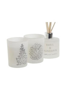 Chandelles DKD Home Decor Blanc Noël 5 x 5 x 6 cm 2