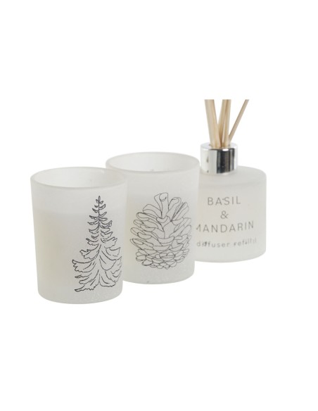 Chandelles DKD Home Decor Blanc Noël 5 x 5 x 6 cm