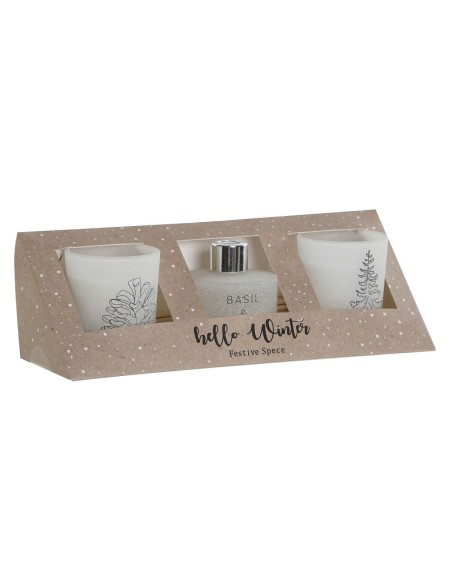 Chandelles DKD Home Decor Blanc Noël 5 x 5 x 6 cm