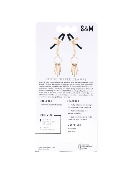 Pinces à tétons Sportsheets Sex and Mischief