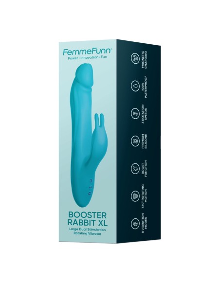 Vibrateur G-Spot FemmeFunn BOOSTER RABBIT XL Bleu