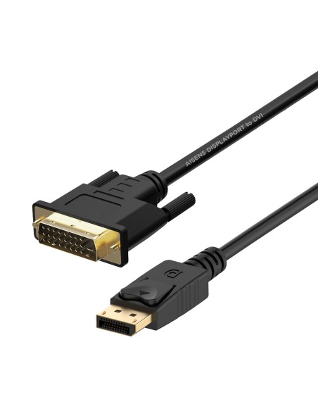 Adaptateur DisplayPort vers DVI Aisens A125-0366 Noir 2 m