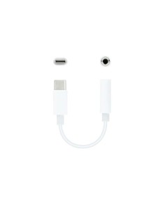 Adaptateur USB-C vers Jack 3.5 mm NANOCABLE 10.24.1205-W Blanc (1 Unité) 2