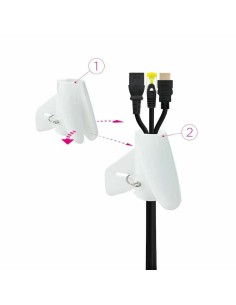 Organisateur de Câbles NANOCABLE 10.36.0003-W Blanc Ø 25 mm 3 m 2