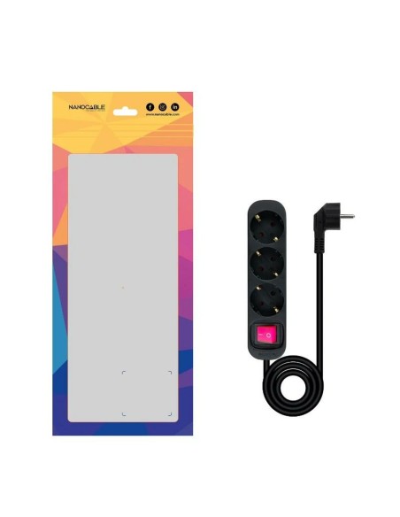 Réglette NANOCABLE 10.38.0003-BK