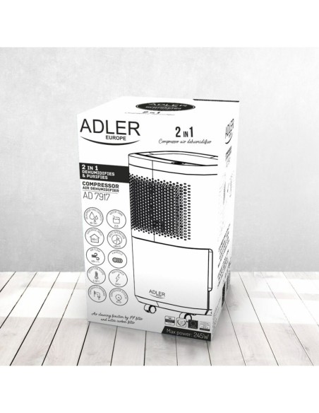 Déshumidificateur Adler AD 7917 200 W 2,2 L