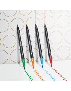 Ensemble de Marqueurs Bic Intensity Dual Tip Multicouleur 6 Pièces 2