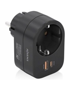 Boîte à fusibles Aisens ASPS-1A1C07-BK Noir 3680 W 16 A