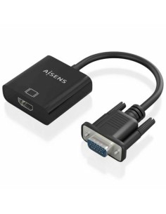 Adaptateur HDMI vers VGA Aisens A115-0873 20 cm Noir