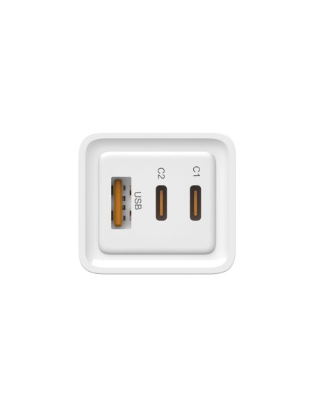 Chargeur mural LEOTEC LECSPH65W3W 65 W Blanc