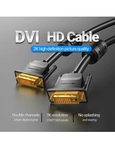 Câble Extension DVI-D Vention EAABG Noir 1,5 m 2