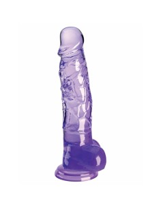Gode réaliste Pipedream King Cock Clear TPE Violet