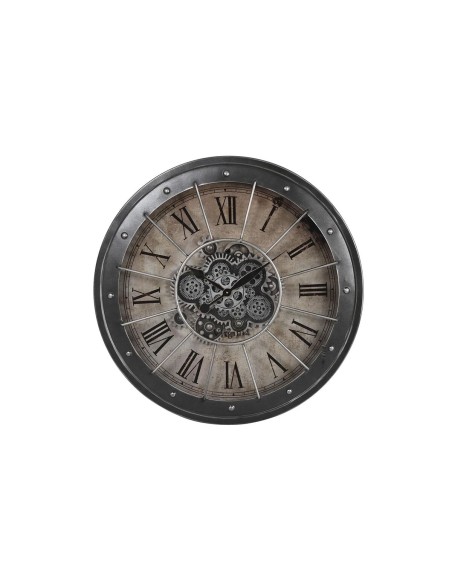 Horloge Murale DKD Home Decor Engrenage Noir Cuivre Fer 80 x 8 x 80 cm