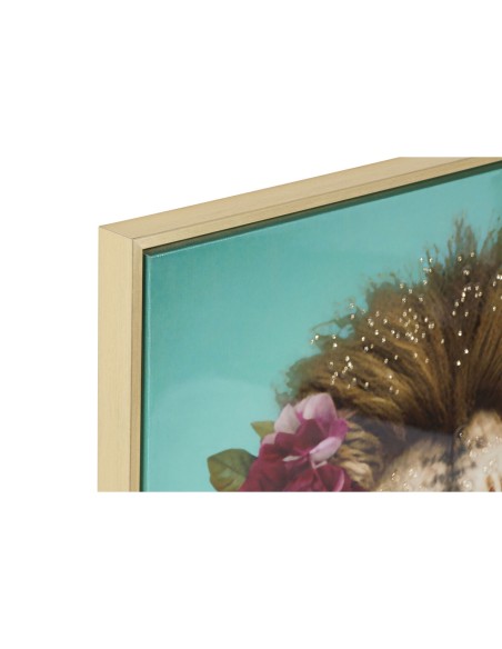 Cadre Home ESPRIT Colonial Lion 63 x 3,5 x 93 cm (2 Unités)