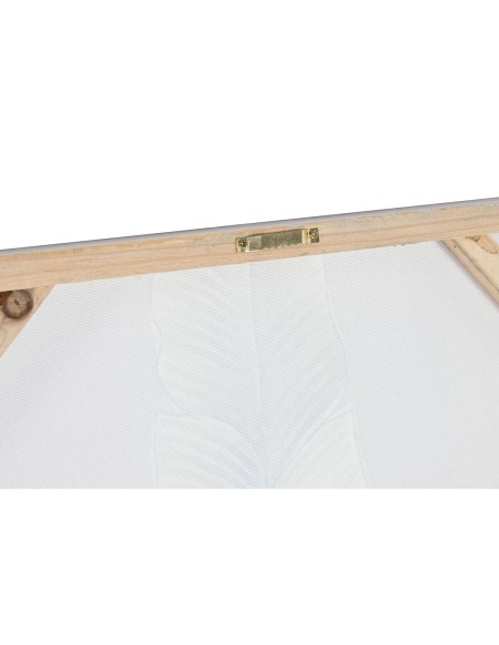 Cadre Home ESPRIT Vert Doré Toile Bois MDF Palmiers Tropical 50 x 3 x 100 cm (2 Unités)