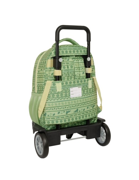 Cartable à roulettes Mufasa Vert Beige 33 x 45 x 22 cm