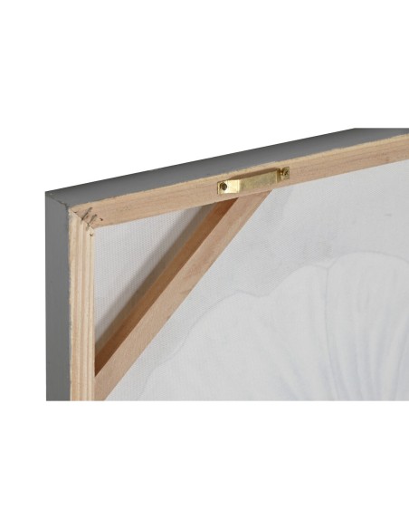 Cadre Home ESPRIT Bleu Doré Toile Bois MDF Traditionnel 120 x 3 x 60 cm (2 Unités)