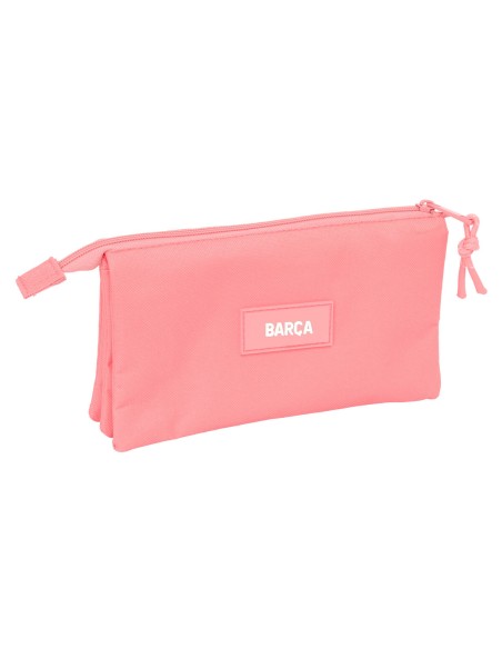 Trousse Fourre-Tout Triple F.C. Barcelona Corail 22 x 12 x 3 cm