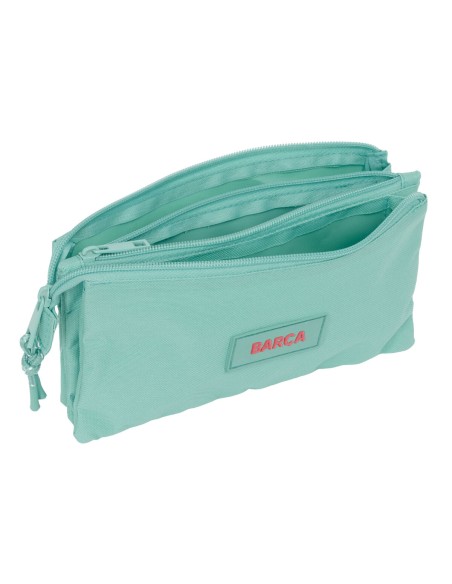 Trousse Fourre-Tout Triple F.C. Barcelona Vert 22 x 12 x 3 cm
