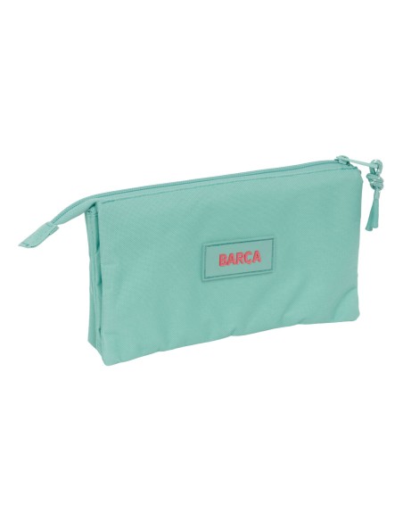 Trousse Fourre-Tout Triple F.C. Barcelona Vert 22 x 12 x 3 cm