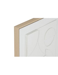 Cadre Home ESPRIT Blanc polystyrène Toile Abstrait Scandinave 40 x 4,8 x 50 cm (3 Unités) 2