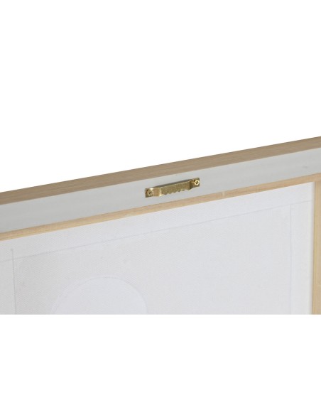 Cadre Home ESPRIT Blanc polystyrène Toile Abstrait Scandinave 40 x 4,8 x 50 cm (3 Unités)