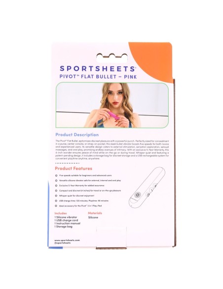Vibreur Balle Rechargeable Freed Sportsheets Pivot Rose