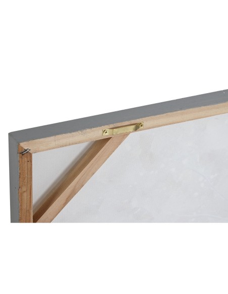 Cadre Home ESPRIT Doré Toile Bois MDF Arbre Traditionnel 120 x 3 x 60 cm (2 Unités)