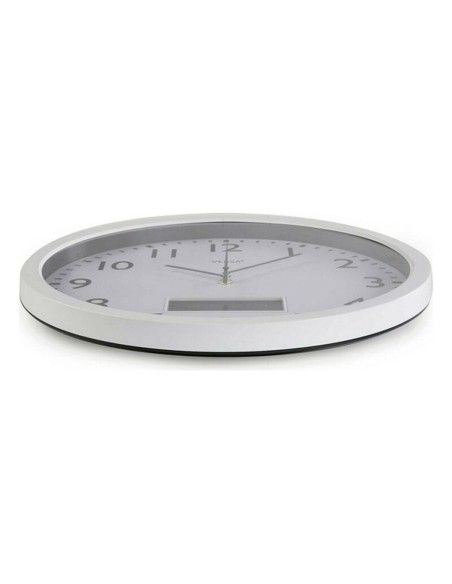 Horloge Murale Versa 18560239 Blanc Plastique Minimaliste 4 x 35 x 35 cm