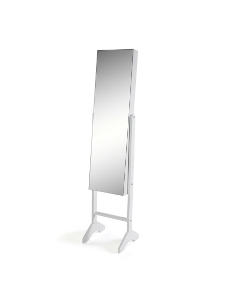 Miroir mural Versa Blanc Miroir Bois MDF Minimaliste 33,5 x 153 x 35,2 cm