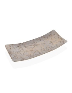 Centre de Table Versa Doré Fleurs 16 x 4,5 x 38,5 cm