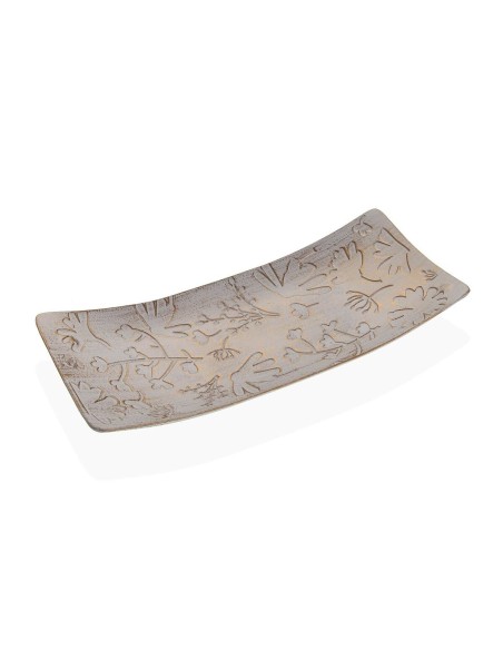 Centre de Table Versa Doré Fleurs 16 x 4,5 x 38,5 cm