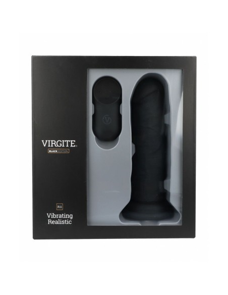 Gode réaliste Virgite R11 Noir 14,4 cm