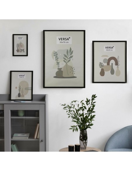 Cadre Photos Versa Noir Bois MDF Vintage 1,2 x 50 x 40 cm