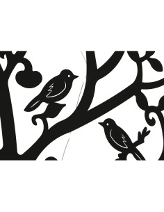 Décoration murale Home ESPRIT Noir Arbre Shabby Chic 100 x 1 x 100 cm 99 x 2 x 99 cm 2
